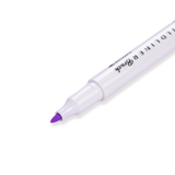 Zebra Mildliner Double Ended Brush Pen - Brush / Fine - Mild Violet - Stationery Pal