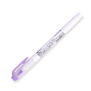 Zebra Mildliner Double Ended Brush Pen - Brush / Fine - Mild Violet - Stationery Pal