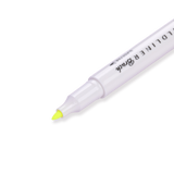 Zebra Mildliner Double Ended Brush Pen - Brush / Fine - Mild Yellow - Stationery Pal