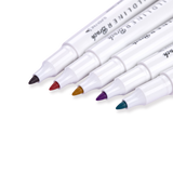 Zebra Mildliner Double Ended Brush Pen - Set of 5 - Warm Color Set - Stationery Pal