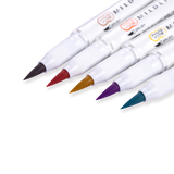 Zebra Mildliner Double Ended Brush Pen - Set of 5 - Warm Color Set - Stationery Pal