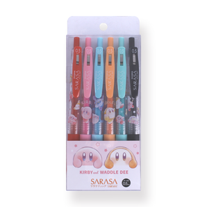 Zebra SARASA Gel Pen Set  0.5mm - Kirby & Waddle Dee - Stationery Pal