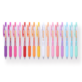 Zebra Sarasa Clip 20th Anniversary Gel Pen -  0.5 mm - 47 Colors Set - Stationery Pal