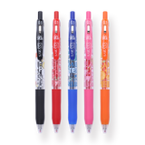 Zebra Sarasa Clip 20th Anniversary Gel Pen -  0.5 mm - 5 colors Set - Stationery Pal