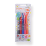 Zebra Sarasa Clip 20th Anniversary Gel Pen -  0.5 mm - 5 colors Set - Stationery Pal