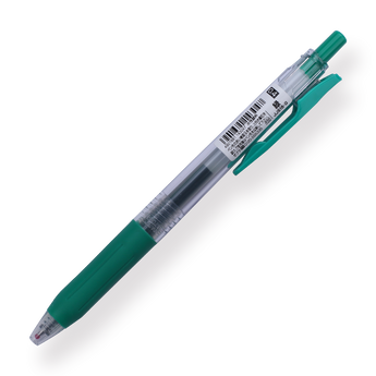 Zebra Sarasa Clip Gel Pen - 0.4 mm - Green - Stationery Pal