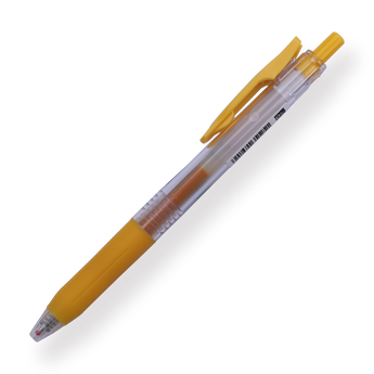 Zebra Sarasa Clip Gel Pen - 0.4 mm - Yellow - Stationery Pal