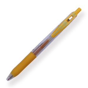 Zebra Sarasa Clip Gel Pen - 0.4 mm - Yellow - Stationery Pal