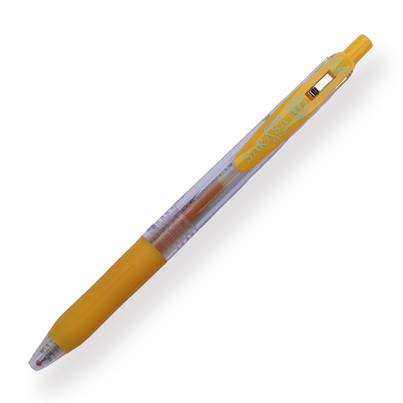 Zebra Sarasa Clip Gel Pen - 0.4 mm - Yellow