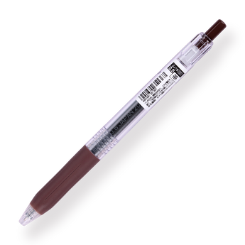 Zebra Sarasa Clip Gel Pen - 0.5 mm - Brown - Stationery Pal