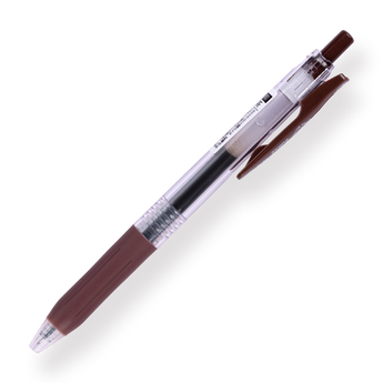 Zebra Sarasa Clip Gel Pen - 0.5 mm - Brown - Stationery Pal