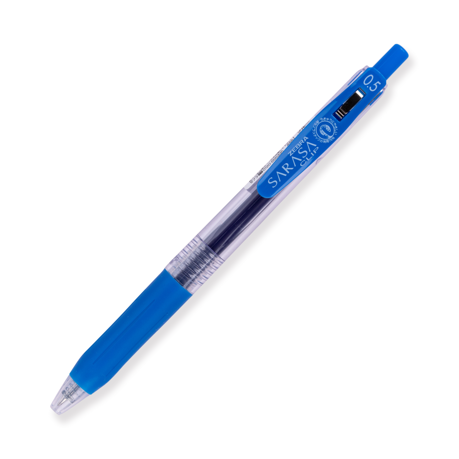 Zebra Sarasa Push Clip Gel Inktpen - 0.3 mm - Zwart