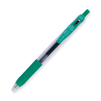 Zebra Sarasa Clip Gel Pen - 0.5 mm - Green - Stationery Pal