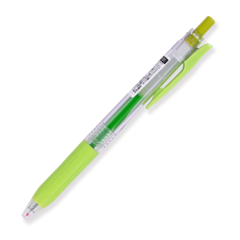 Zebra Sarasa Clip Gel Pen - 0.5 mm - Light Green - Stationery Pal