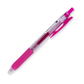 Zebra Sarasa Clip Gel Pen - 0.5 mm - Magenta Pink - Stationery Pal