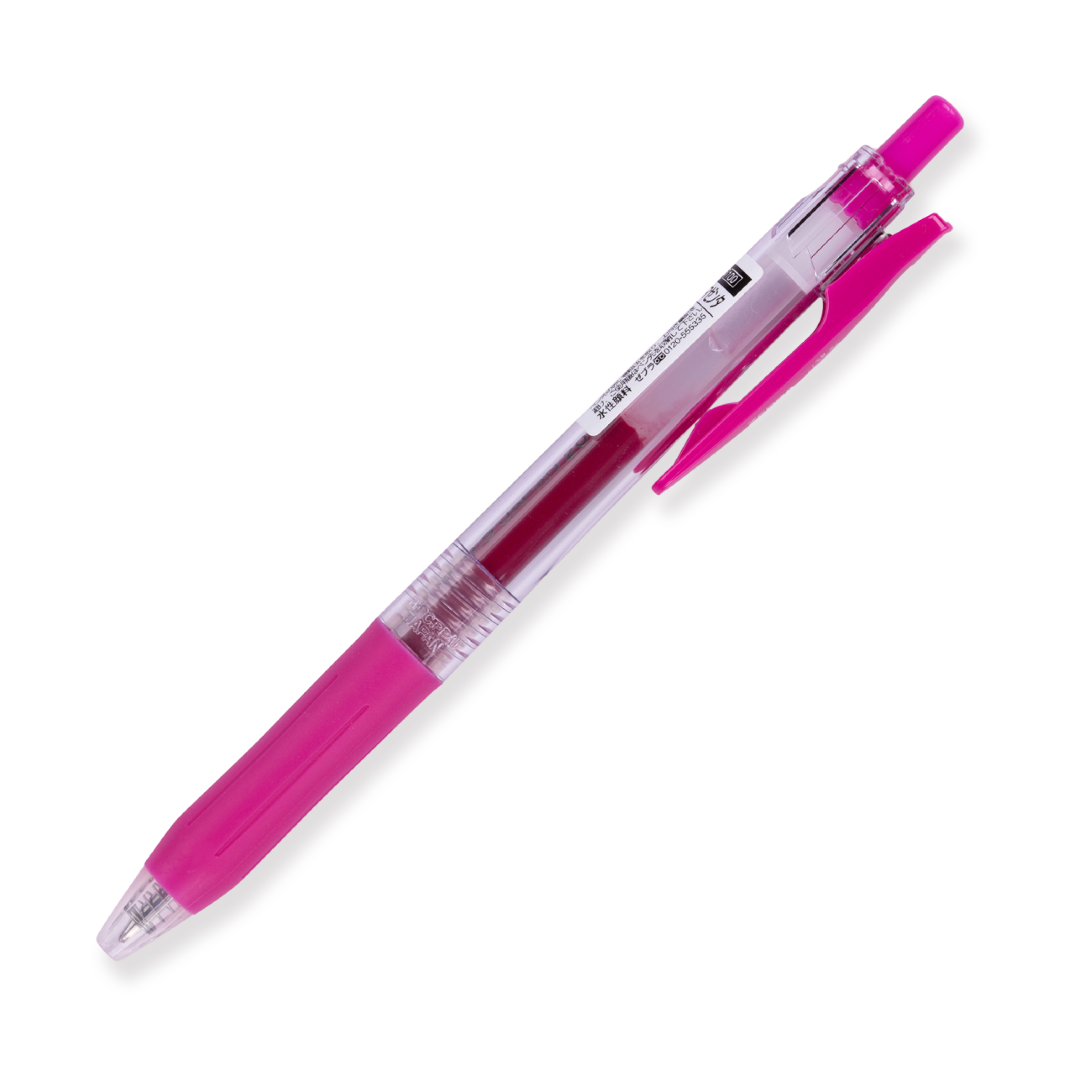 Zebra Sarasa Clip Gel Pen - 0.5 mm - Magenta Pink - Stationery Pal