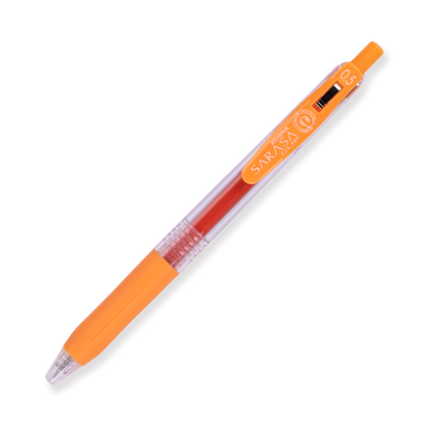 Zebra Sarasa Clip Gel Pen - 0.5 mm - Orange - Stationery Pal