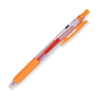 Zebra Sarasa Clip Gel Pen - 0.5 mm - Orange - Stationery Pal