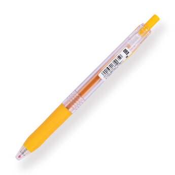 Zebra Sarasa Clip Gel Pen - 0.5 mm - Yellow - Stationery Pal