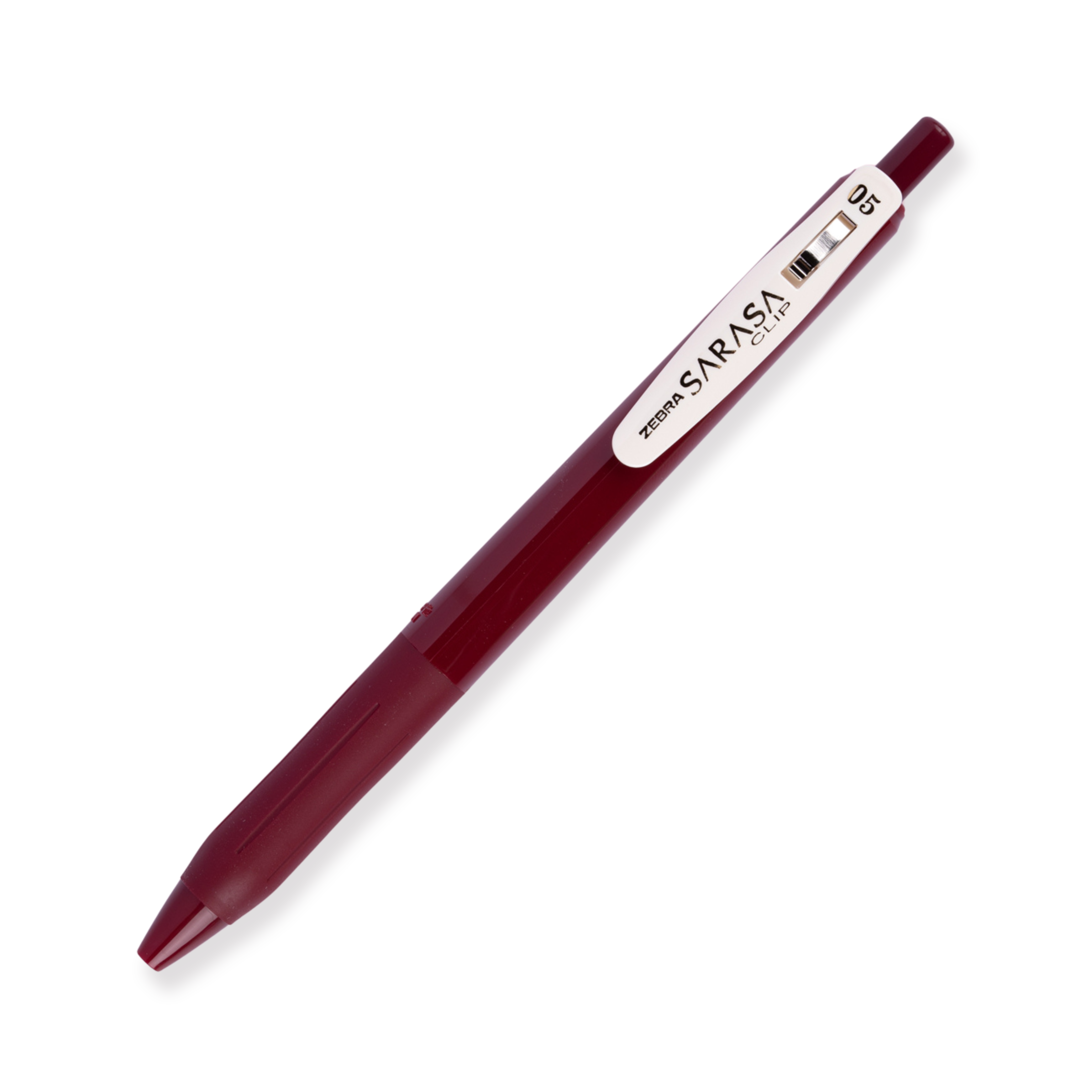 Zebra Sarasa Clip Gel Pen - Dark Vintage Color - 0.5 mm - Red Black
