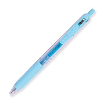 Zebra Sarasa Clip Gel Pen - Milk Color - 0.5 mm - Milk Blue - Stationery Pal