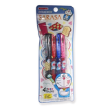 Zebra Sarasa Clip Gel Pen Doraemon Time Travel 4-Color Set 0.5 mm - Stationery Pal