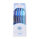 Zebra Sarasa Clip Limited Edition Gel Pen - Nemophila Bouquet - 0.5 mm - 5 Colors Set - Stationery Pal