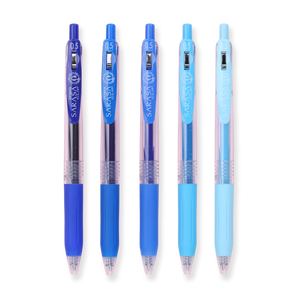 Zebra Sarasa Clip Limited Edition Gel Pen - Nemophila Bouquet - 0.5 mm - 5 Colors Set - Stationery Pal