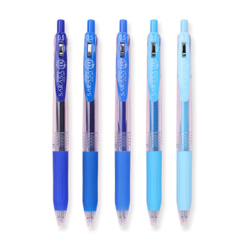 Zebra Sarasa Clip Limited Edition Gel Pen - Nemophila Bouquet - 0.5 mm - 5 Colors Set - Stationery Pal