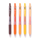 Zebra Sarasa Clip Limited Edition Gel Pen - Sunflower Bouquet - 0.5 mm - 5 Colors Set - Stationery Pal