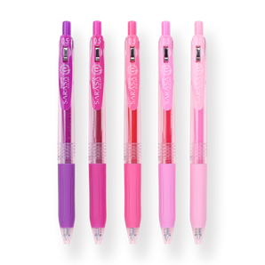 Zebra Sarasa Clip Limited Edition Gel Pen - Tulip Bouquet - 0.5 mm - 5 Colors Set - Stationery Pal