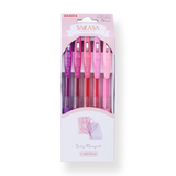 Zebra Sarasa Clip Limited Edition Gel Pen - Tulip Bouquet - 0.5 mm - 5 Colors Set - Stationery Pal