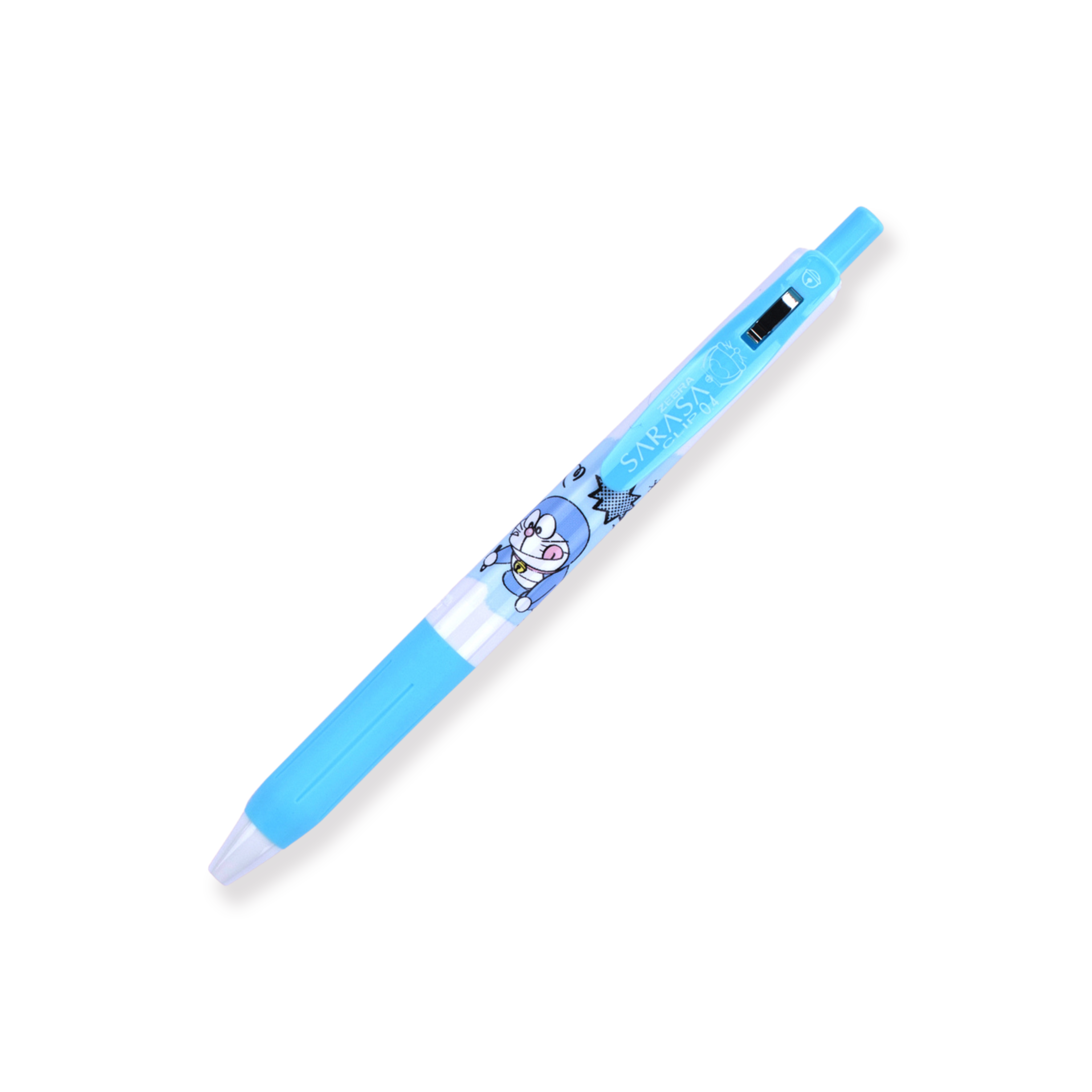 Zebra Sarasa Doraemon Clip Gel Pen 0.4mm - 4 Color Set A - Stationery Pal