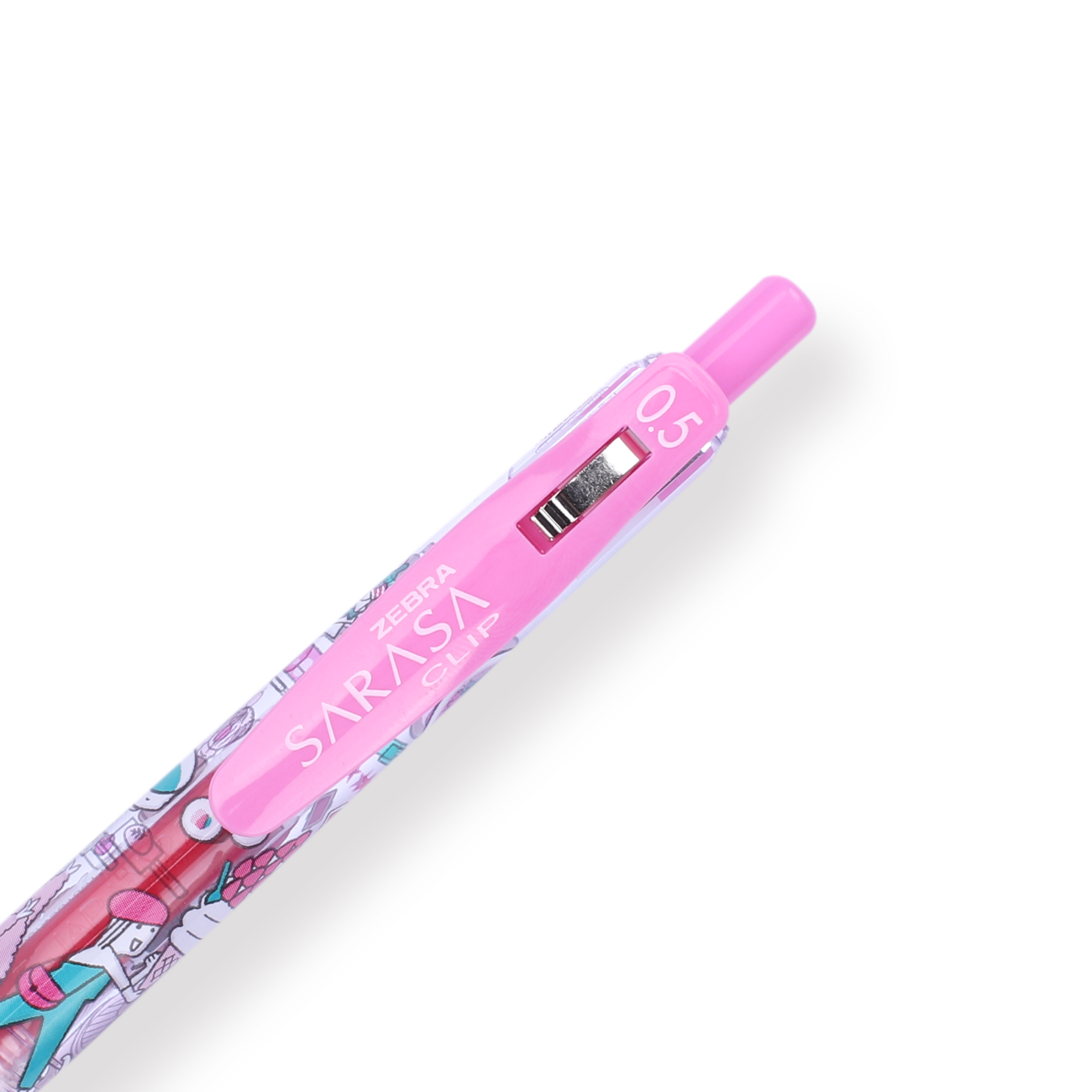Zebra Sarasa Limited Edition Clip Gel Pen - Petit Trip Series - 0.5 mm - Light Pink