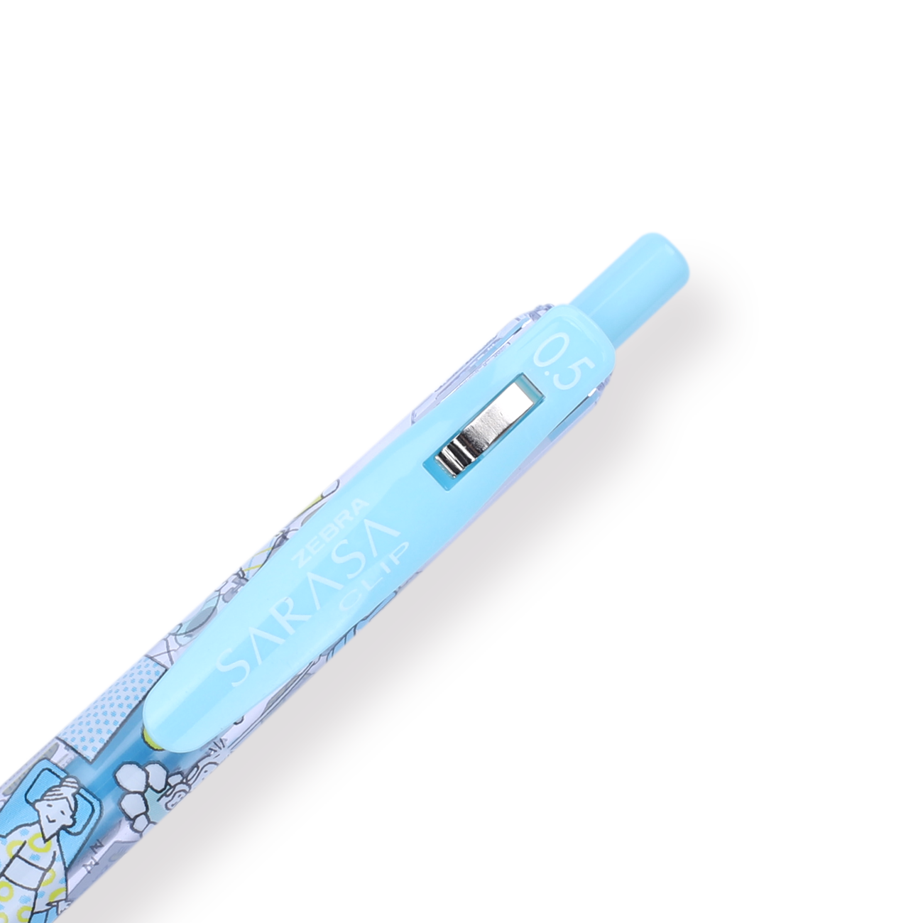 Zebra Sarasa Limited Edition Clip Gel Pen - Petit Trip Series - 0.5 mm - Milk Blue - Stationery Pal