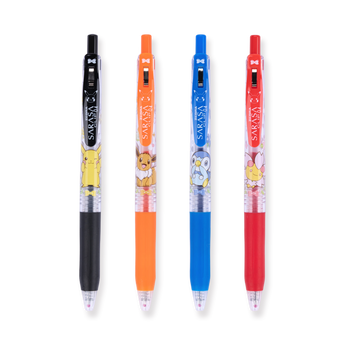 Zebra Sarasa Limited Edition Pocket Monsters Set - 0.4mm - Stationery Pal