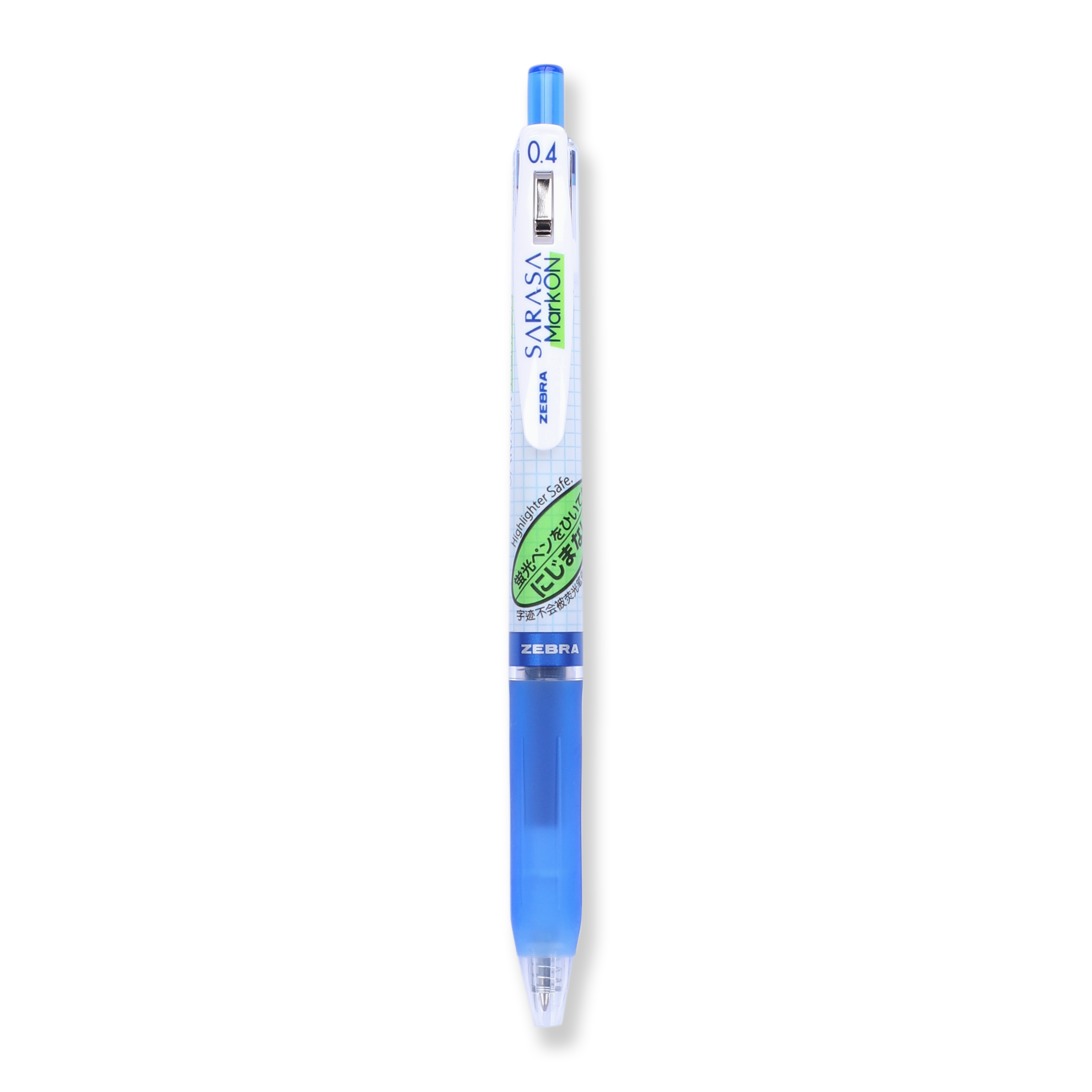 Zebra Sarasa Mark on Pen | 0.4 mm | Cloth & Paper Blue