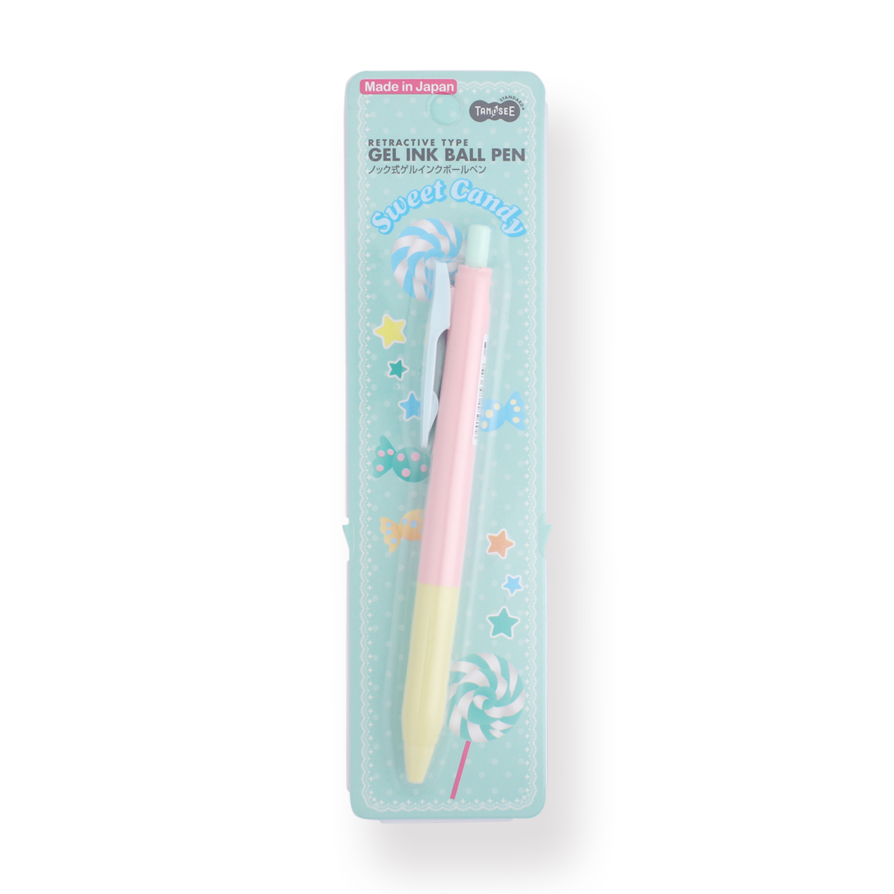 Zebra Sarasa x Tanosee Retractive Type Gel Pen - 0.5 mm - Sweet Candy - Blue Clip - Stationery Pal