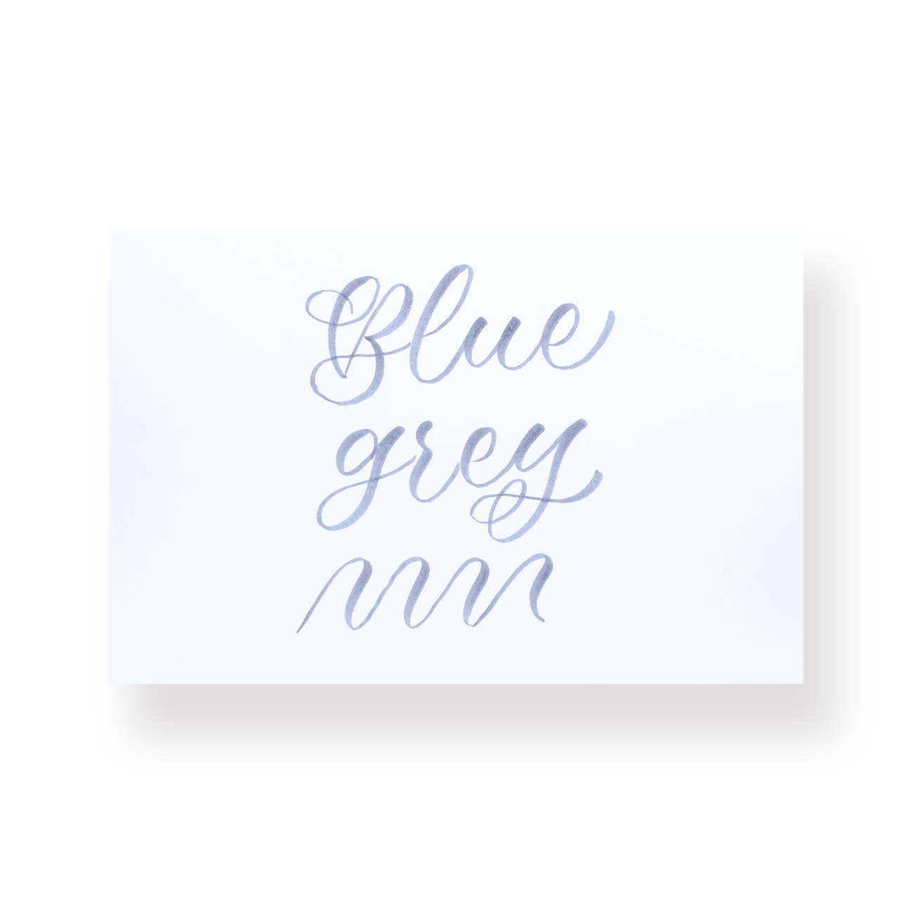 Zebra Smoky Brush Pen - Blue Grey - Stationery Pal