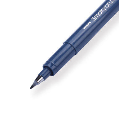 Zebra Smoky Brush Pen - Midnight Blue - Stationery Pal
