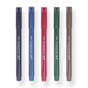 Zebra Smoky Brush Pen - Set of 5 - A - Stationery Pal