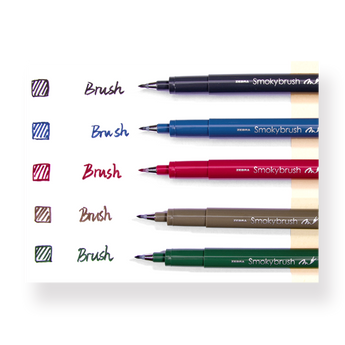 Zebra Smoky Brush Pen Set of A – Stationery Pal