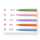 Zebra Smoky Brush Pen - Set of 5 - B - Stationery Pal