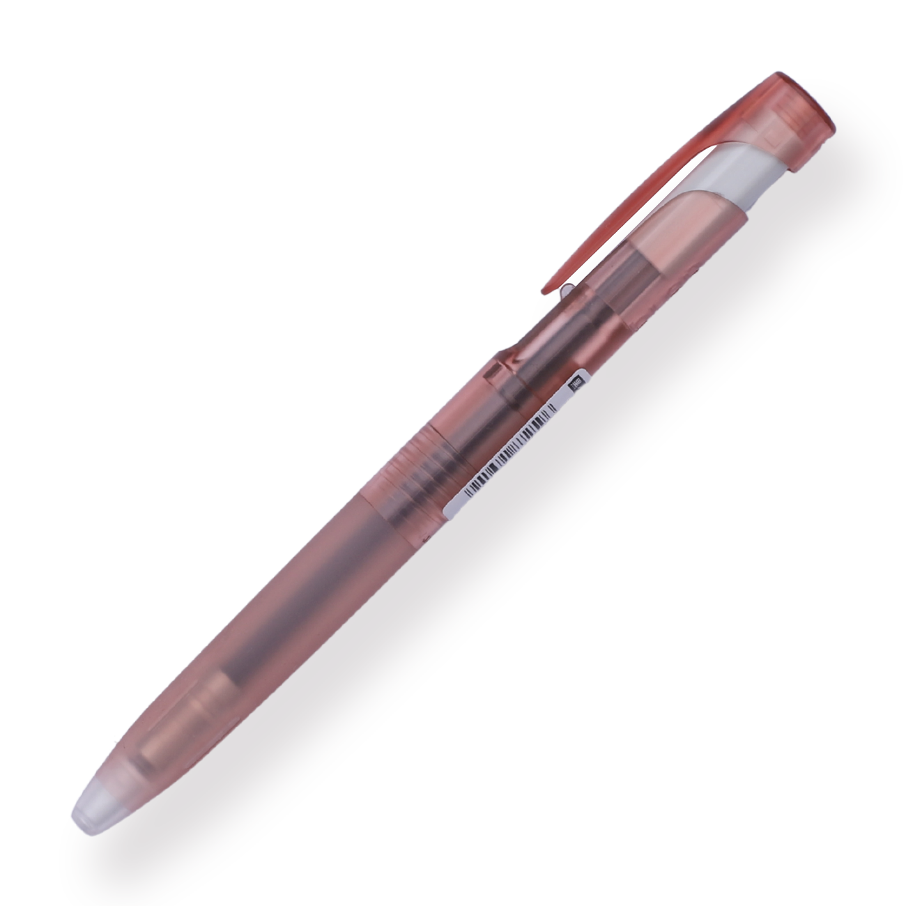 Zebra bLen Translucent Limited Edition Retractable Gel Pen - 0.5 mm - Pink Brown - Stationery Pal