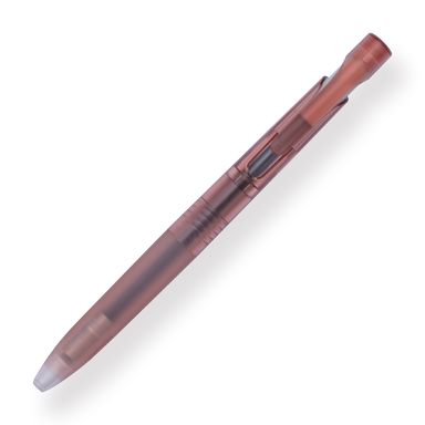 Zebra bLen Translucent Limited Edition Retractable Gel Pen - 0.5 mm - Pink Brown - Stationery Pal