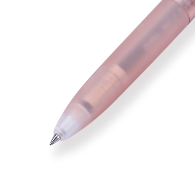 Zebra bLen Translucent Limited Edition Retractable Gel Pen - 0.5 mm - Pink Brown - Stationery Pal