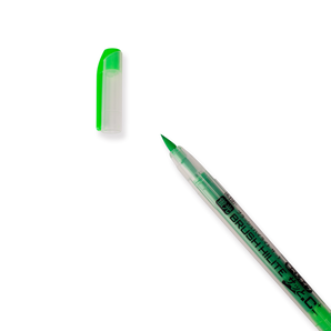 Rotulador resaltador Kuretake Brush High-Lite Quick C+ - Verde