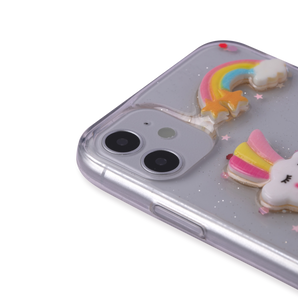 Funda para iPhone 11 Pro - Unicornio - Blanco