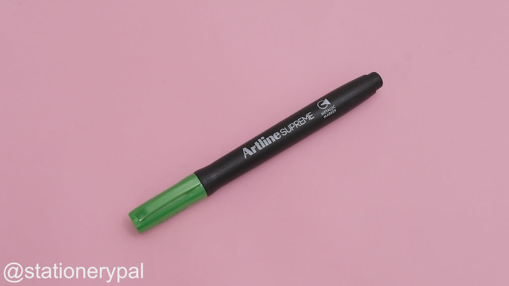 Shachihata Artline Supreme Metallic Marker - 1.0 mm - Metallic Green
