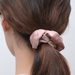 French Satin Hair Scrunchie - Pink